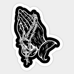 Praying Hand Sticker